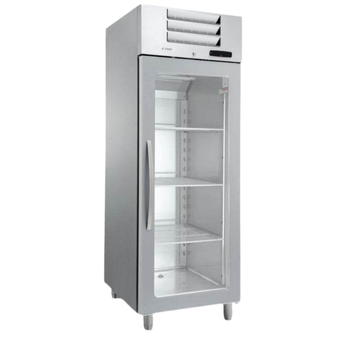FORS Kühlschrank, Glastür, Edelstahl, GN 2/1 - GCV 700 GES