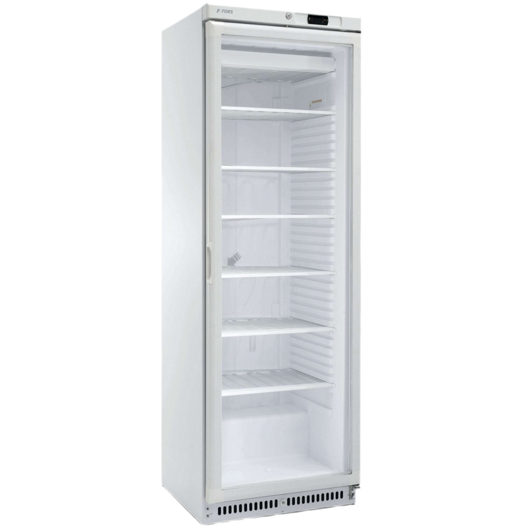 FORS Gefrierschrank, Glastür, weiss - CFS 400 WG