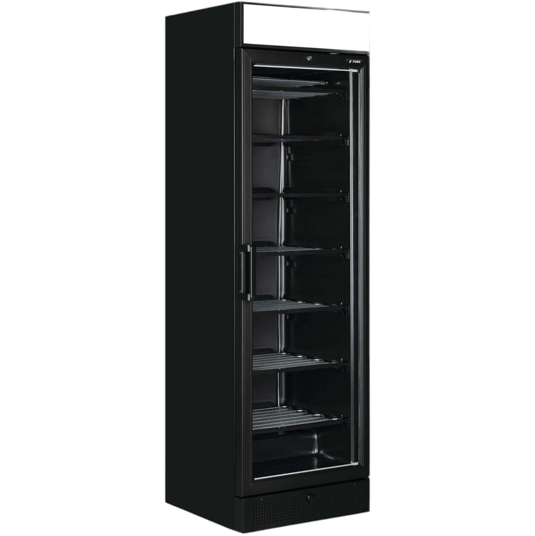 FORS Gefrierschrank, Glastür/Display, schwarz - UDFV 2700 NG