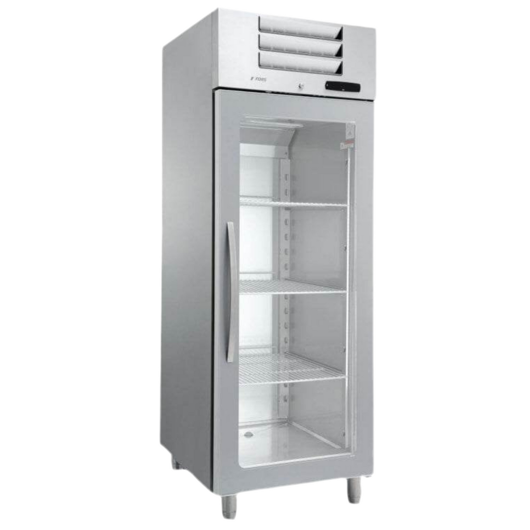 FORS Gefrierschrank, Glastür, Edelstahl, GN 2/1 - GFV 700 GES
