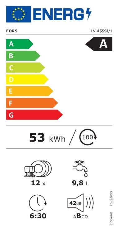 FORS Geschirrspüler SMS - LV-455SI/1 W