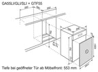 Electrolux Fronttüre Geschirrspüler GTF55WE weiss