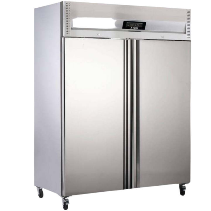 FORS Kühlschrank, doppelte Volltür, Edelstahl, GN 2/1 - GCV 14000 ES
