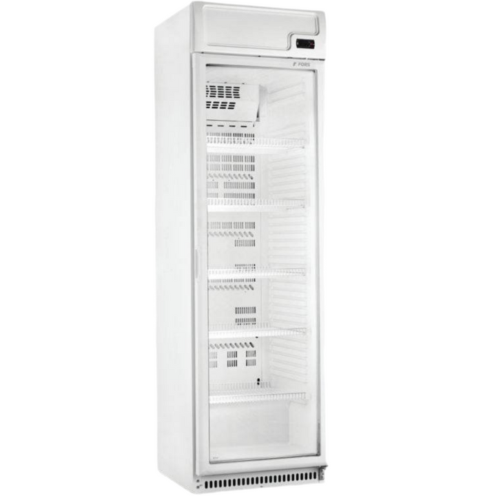 FORS Kühlschrank, Glastür/Display, weiss - CCDV 401 WG