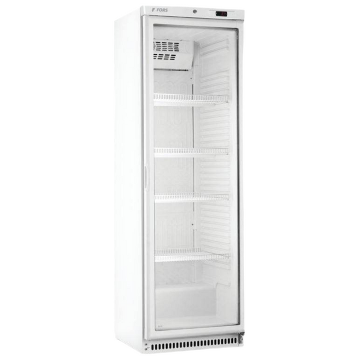 FORS Kühlschrank, Glastür, weiss - CCV 400 WG