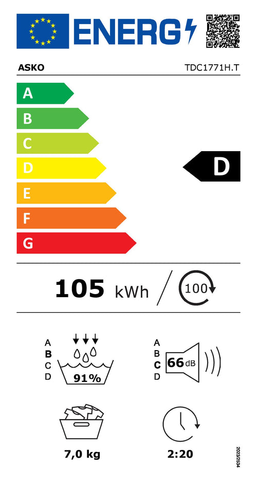 ASKO Wäschetrockner Gewerbe T8 EEV