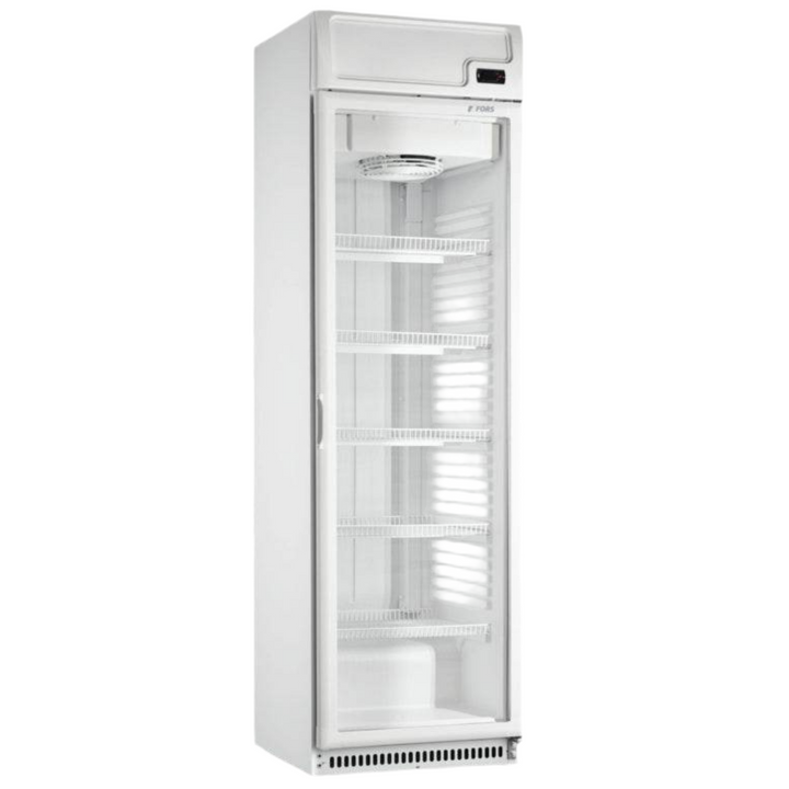 FORS Kühlschrank, Glastür/Display, weiss - CCDV 402 WG
