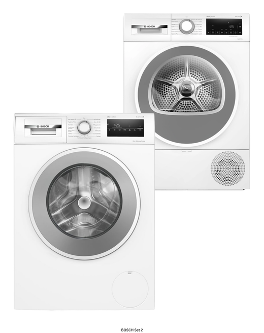Bosch Waschset Waschmaschine WAN28234CH & Wärmepumpentrockner WQG233E4CH