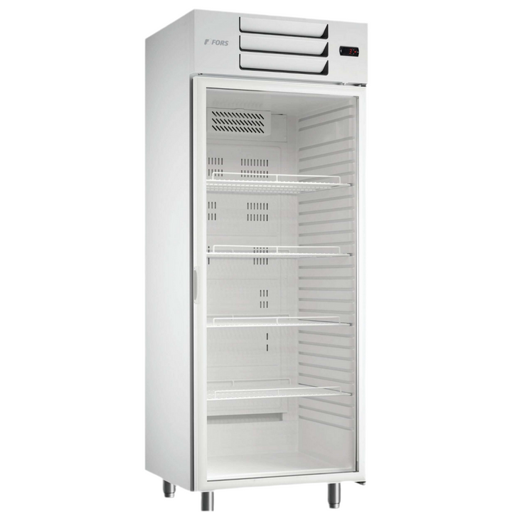 FORS Kühlschrank, Glastür, weiss, GN 2/1 - GCV 550 WG