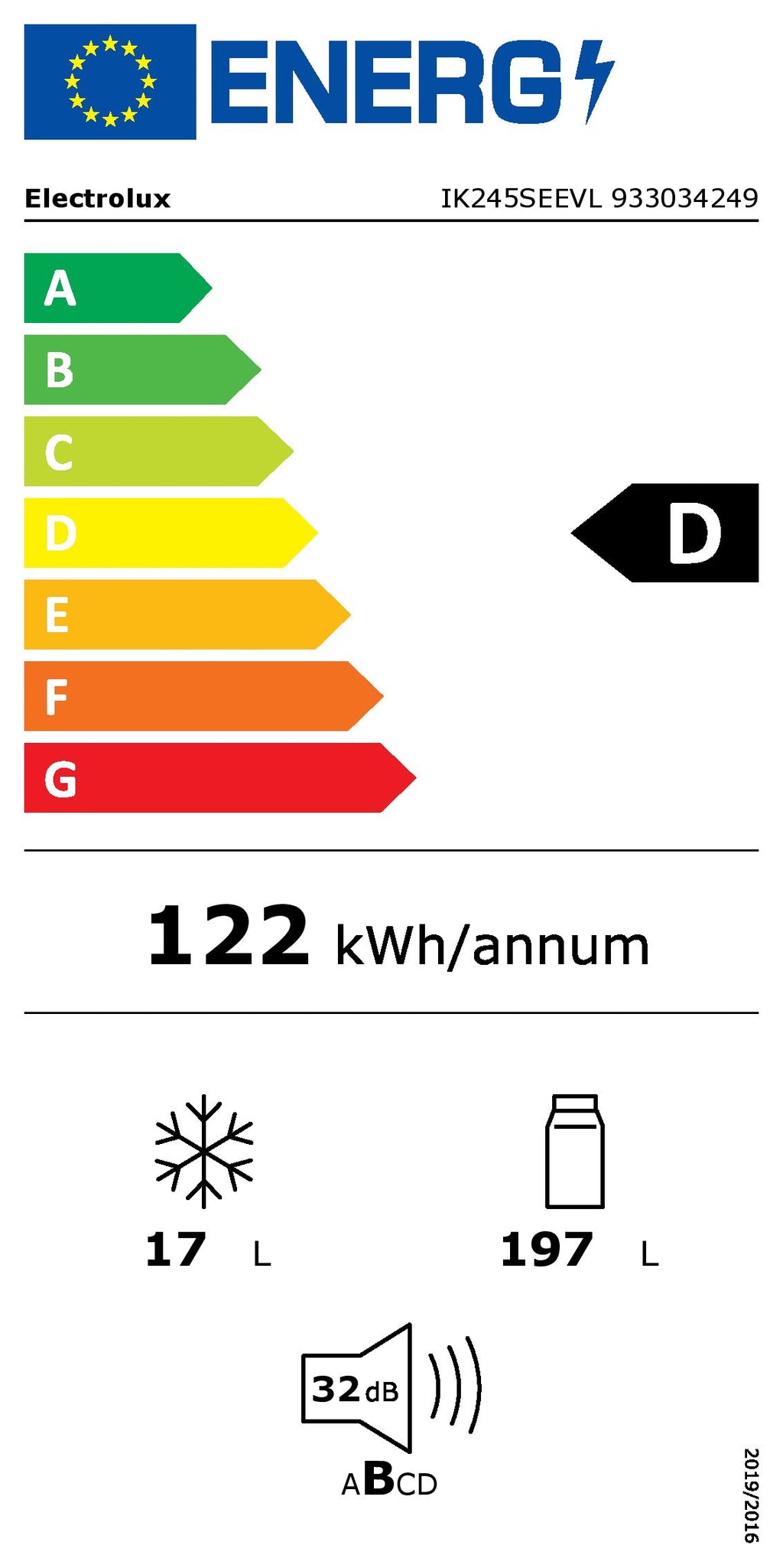 Electrolux Kühlschrank IK245SEEVL - EEV26
