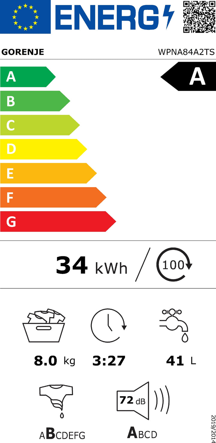 GORENJE Waschmaschine WPNA84A2TS