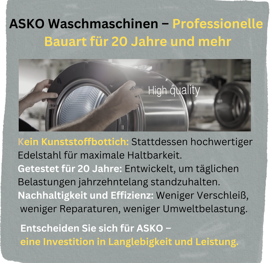 ASKO Waschmaschine W6098X W/3