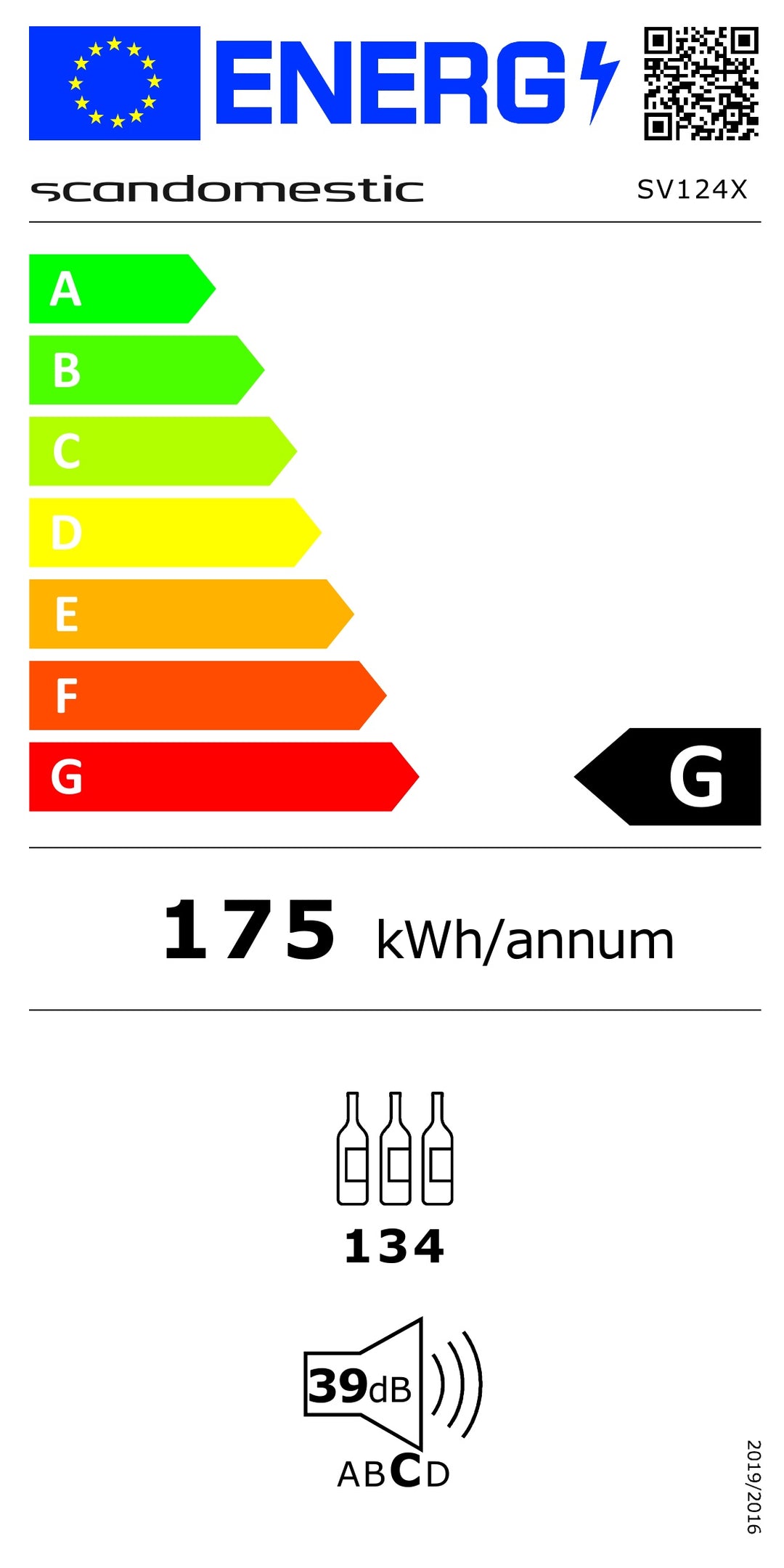 Scandomestic Weinkühler SV 124 X