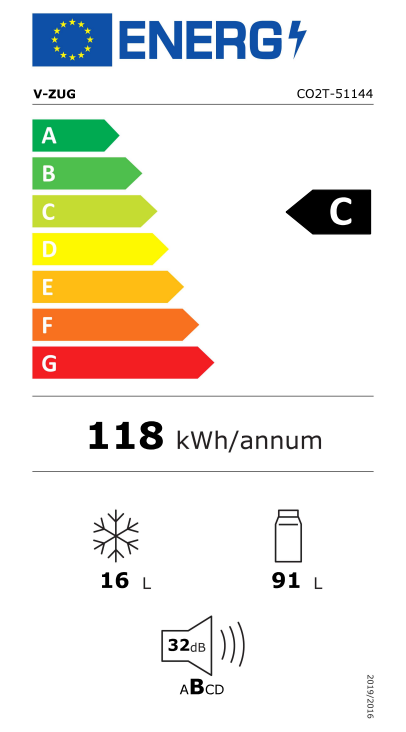 V-ZUG Cooler V2000 122KG